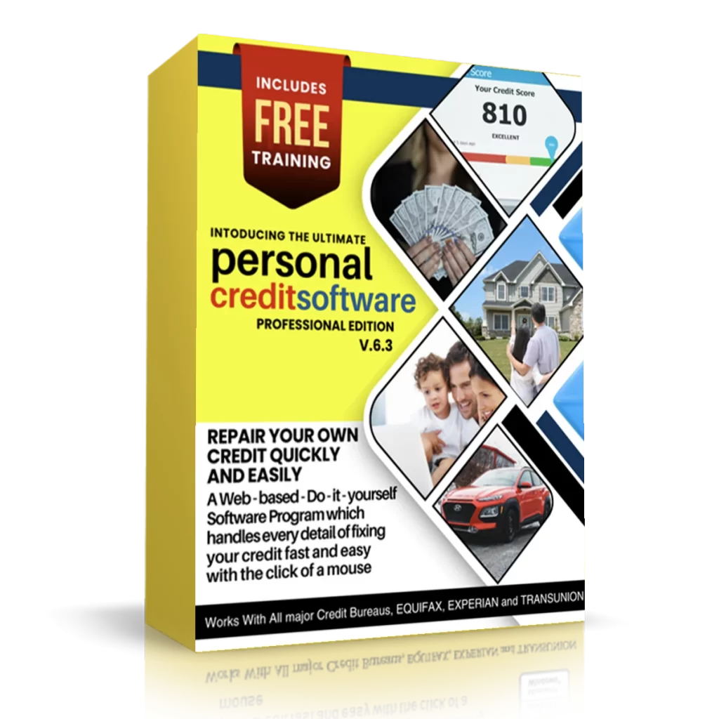 Personal Credit Repair Software New Cover